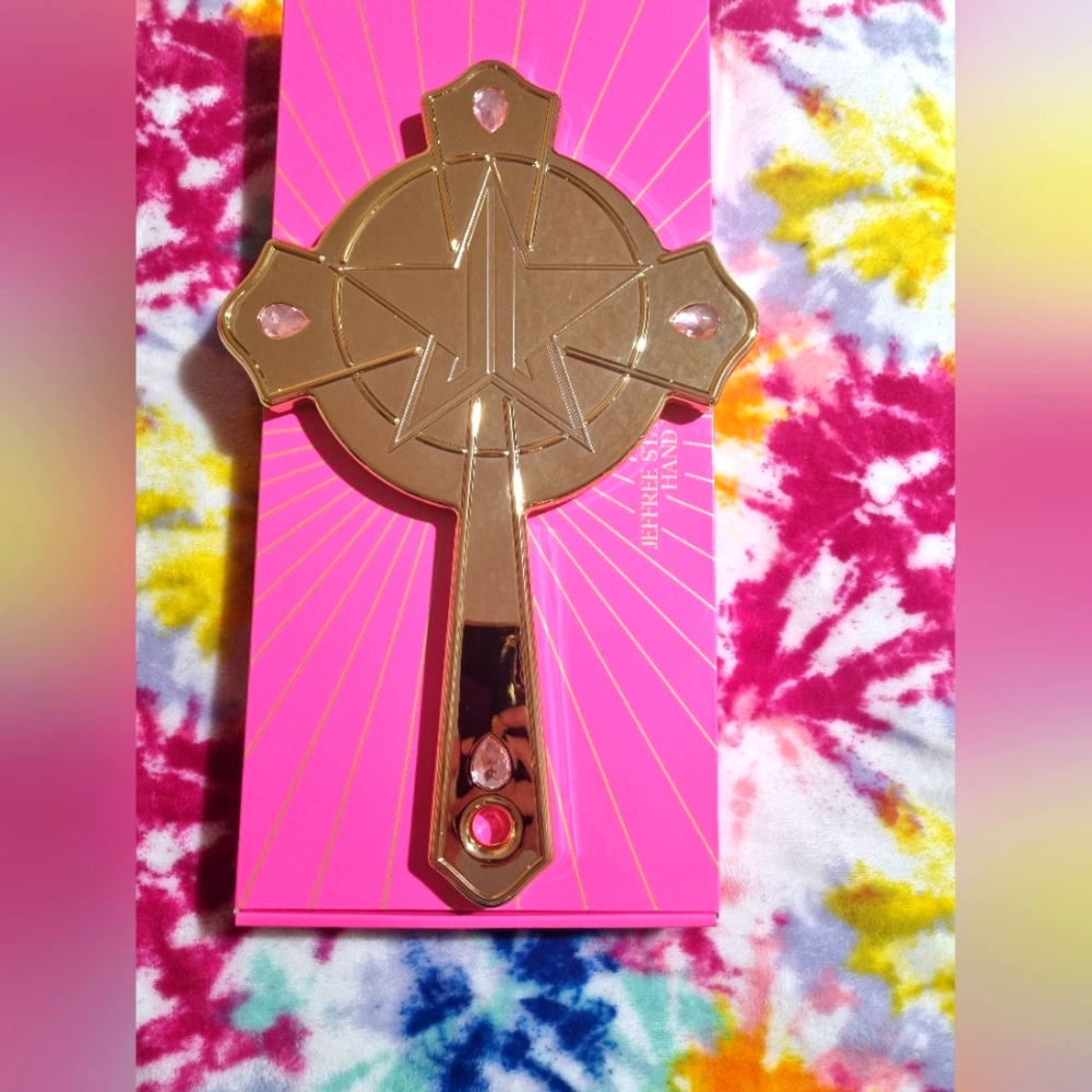 Jeffree Star✨️Pink Religion GOLD cross Mirror